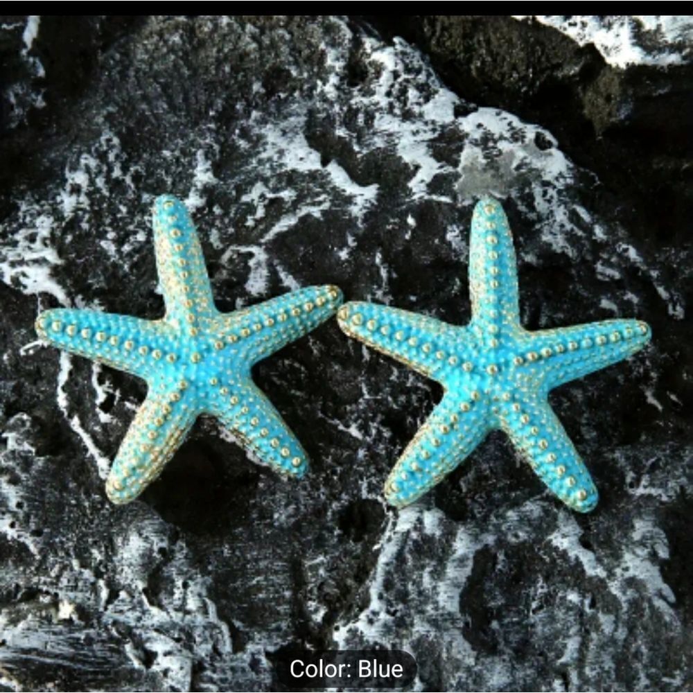 Starfish stud earrings - Picture 3 of 4